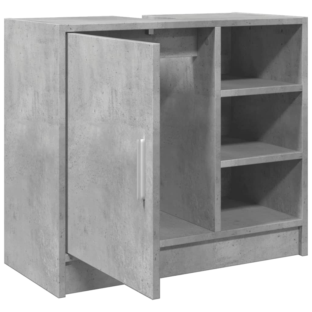 vidaXL Szafka pod umywalkę, szarość betonu, 63x29x55 cm