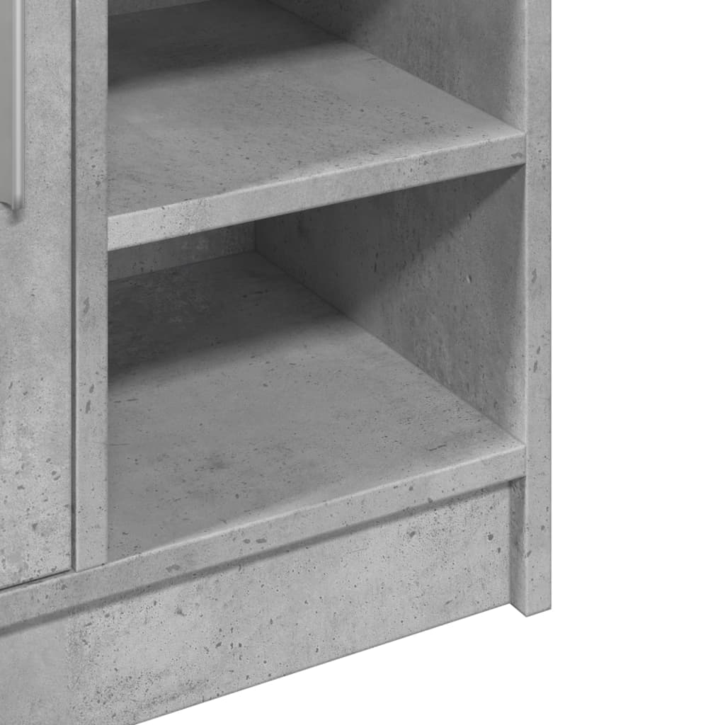 vidaXL Szafka pod umywalkę, szarość betonu, 63x29x55 cm