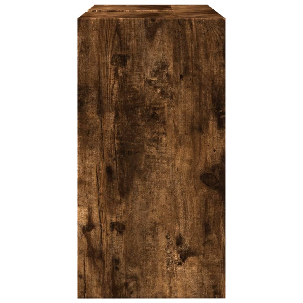 vidaXL Szafka pod umywalkę, przydymiony dąb, 63x29x55 cm