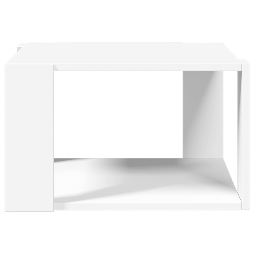 vidaXL Stolik kawowy biały 51,5x51,5x30 cm Drewno konstrukcyjne