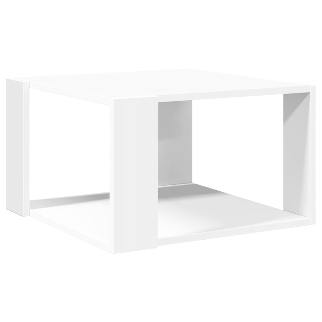 vidaXL Stolik kawowy biały 51,5x51,5x30 cm Drewno konstrukcyjne