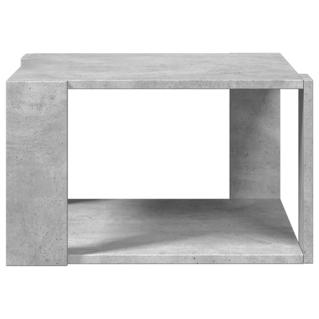 vidaXL Stolik kawowy, szarość betonu, 51,5x51,5x30 cm
