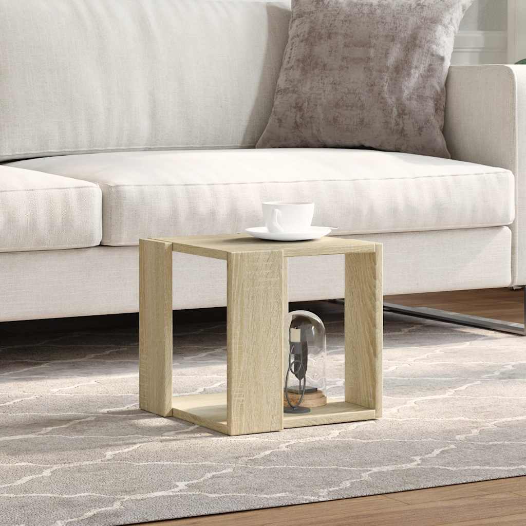 vidaXL Stolik kawowy, dąb sonoma, 32x32x30, materiał drewnopochodny