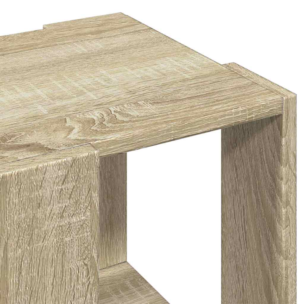 vidaXL Stolik kawowy, dąb sonoma, 32x32x30, materiał drewnopochodny