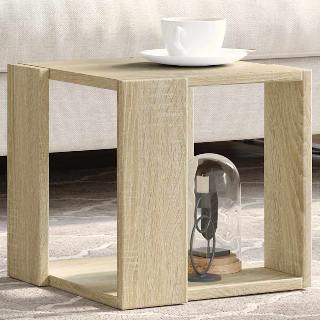 vidaXL Stolik kawowy, dąb sonoma, 32x32x30, materiał drewnopochodny