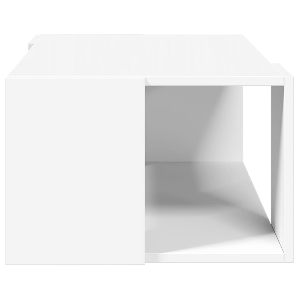 vidaXL Stolik kawowy, biały, 89,5x48x30 cm, materiał drewnopochodny