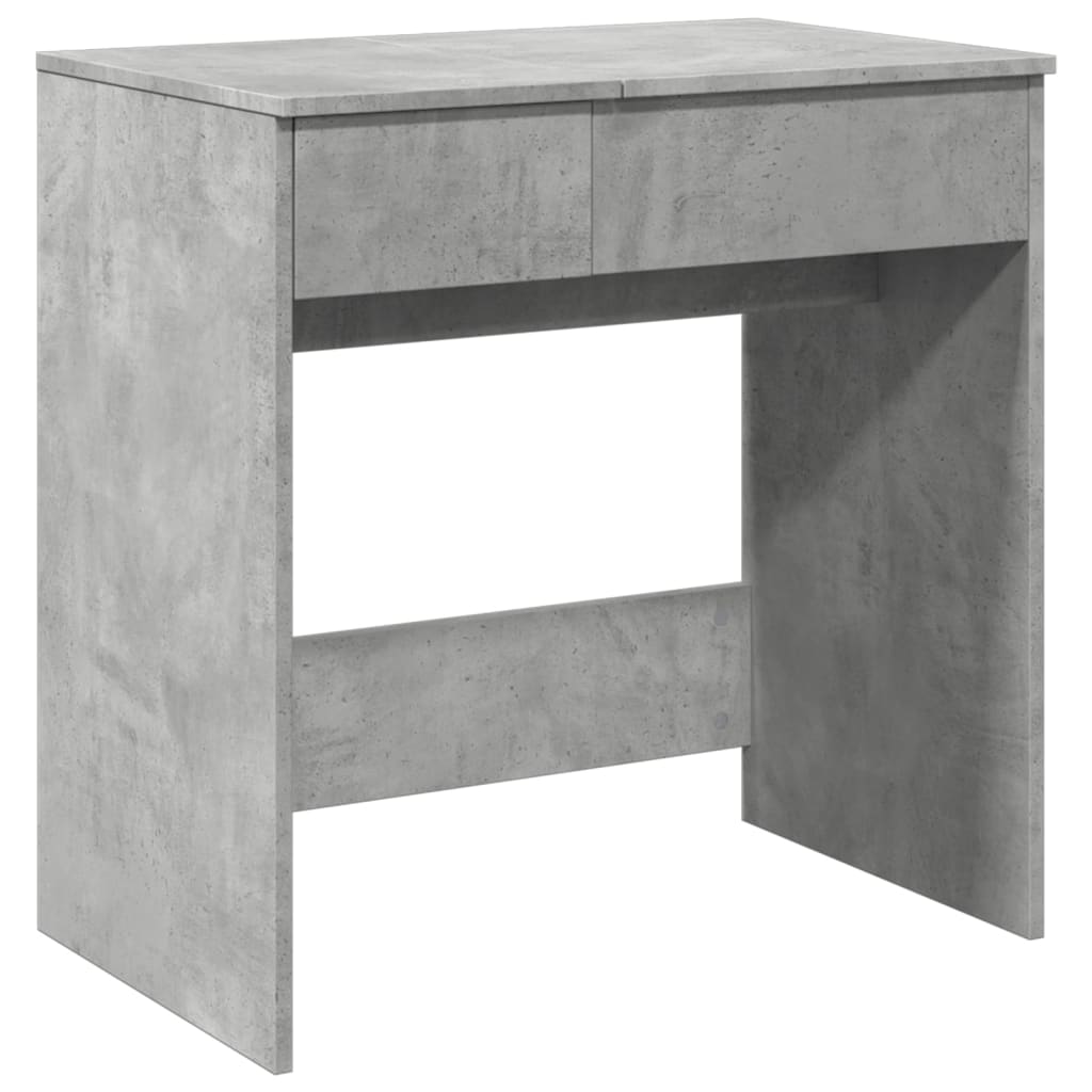 vidaXL Toaletka z lustrem, szarość betonu, 73x46,5x120 cm