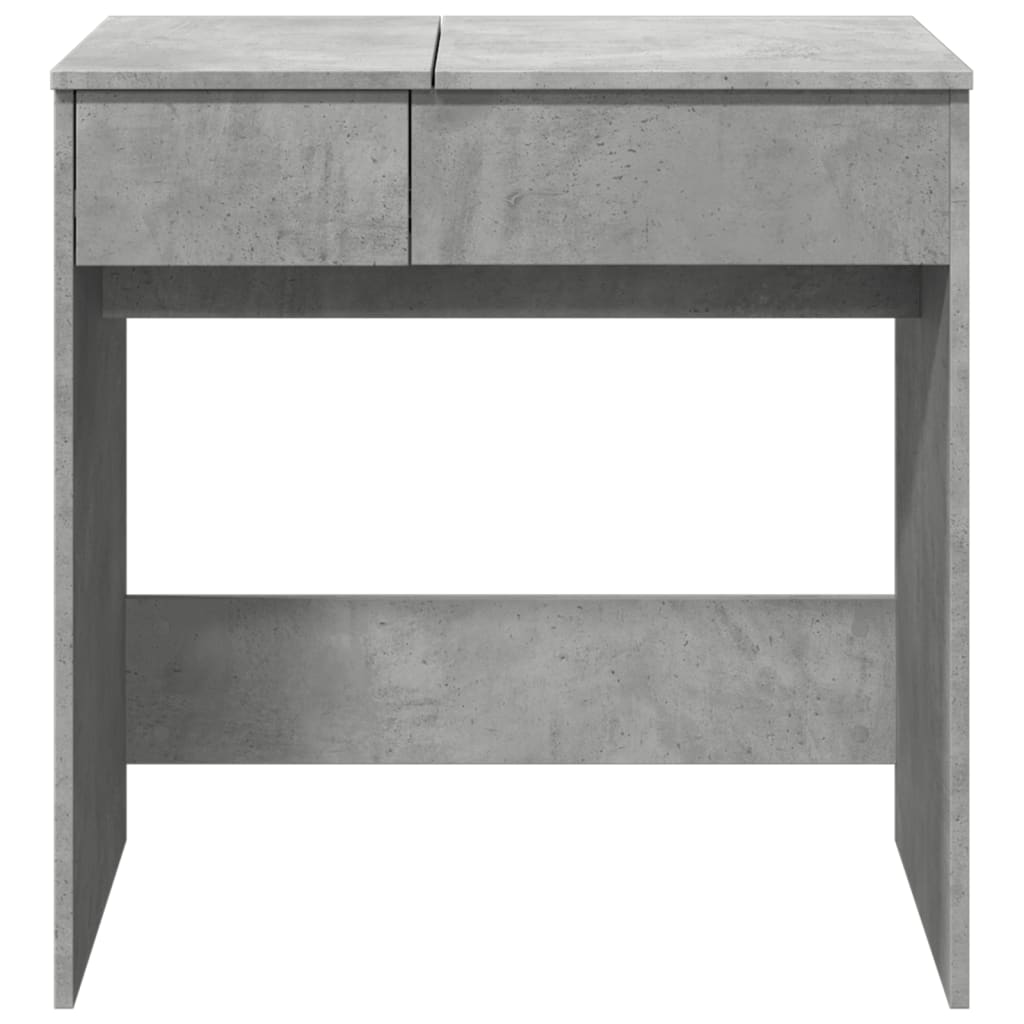 vidaXL Toaletka z lustrem, szarość betonu, 73x46,5x120 cm