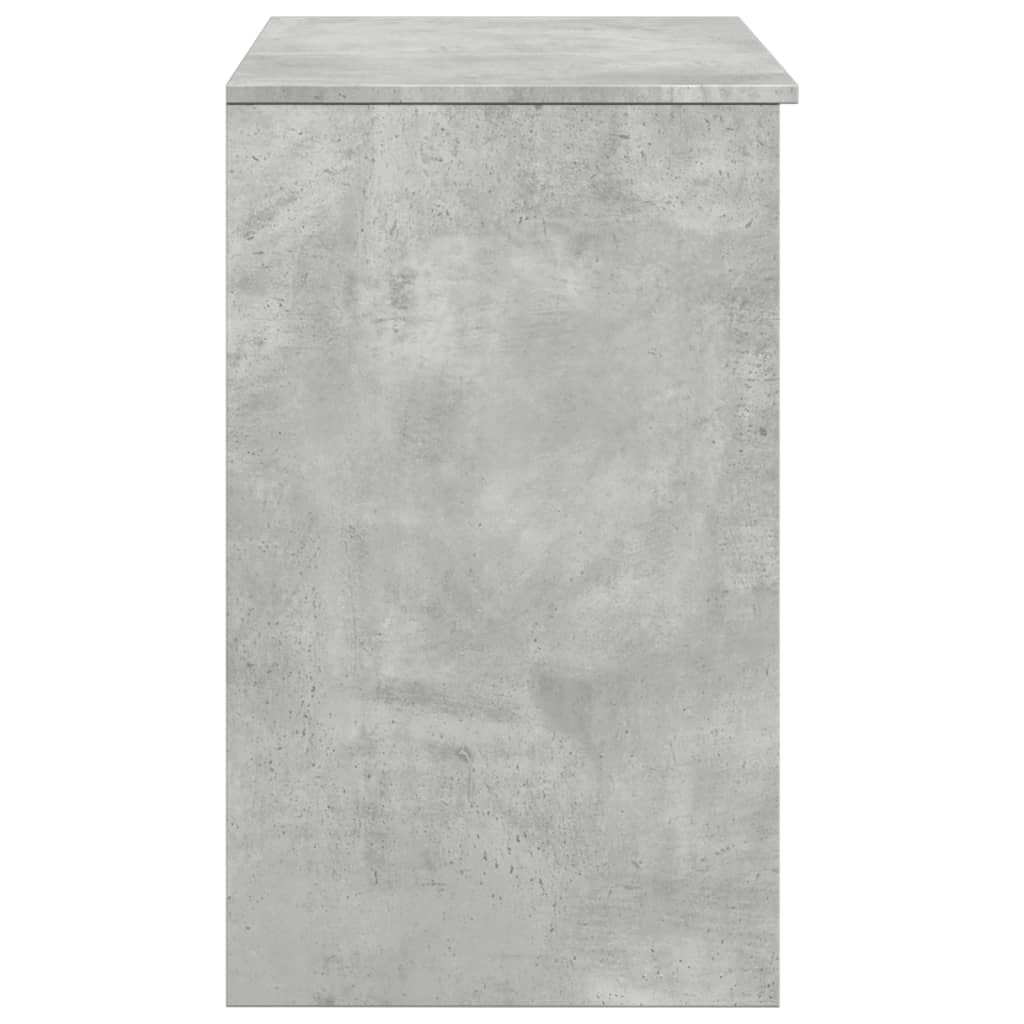 vidaXL Toaletka z lustrem, szarość betonu, 73x46,5x120 cm