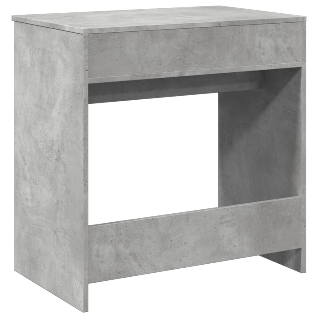vidaXL Toaletka z lustrem, szarość betonu, 73x46,5x120 cm