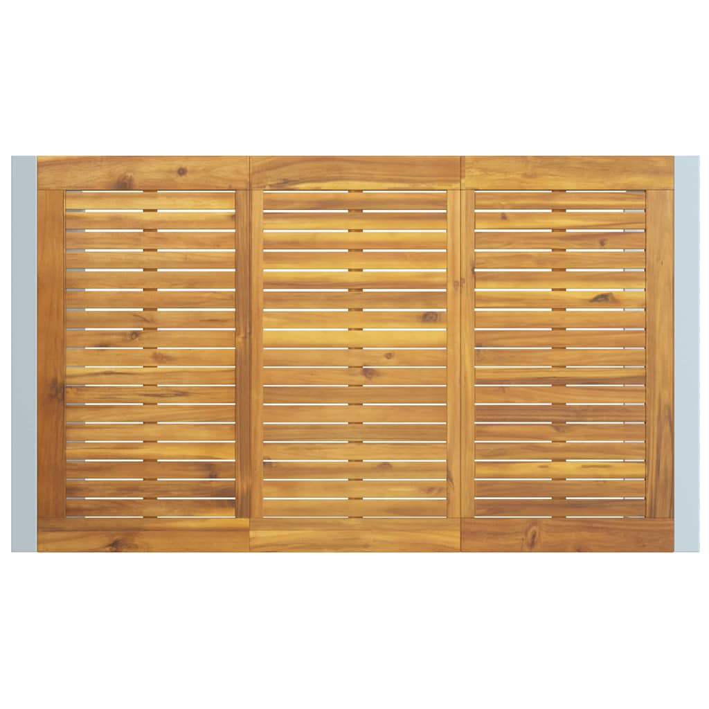 vidaXL Zestaw do jadalni w ogrodzie 7 pcs Szary Lite Drewno Akacji