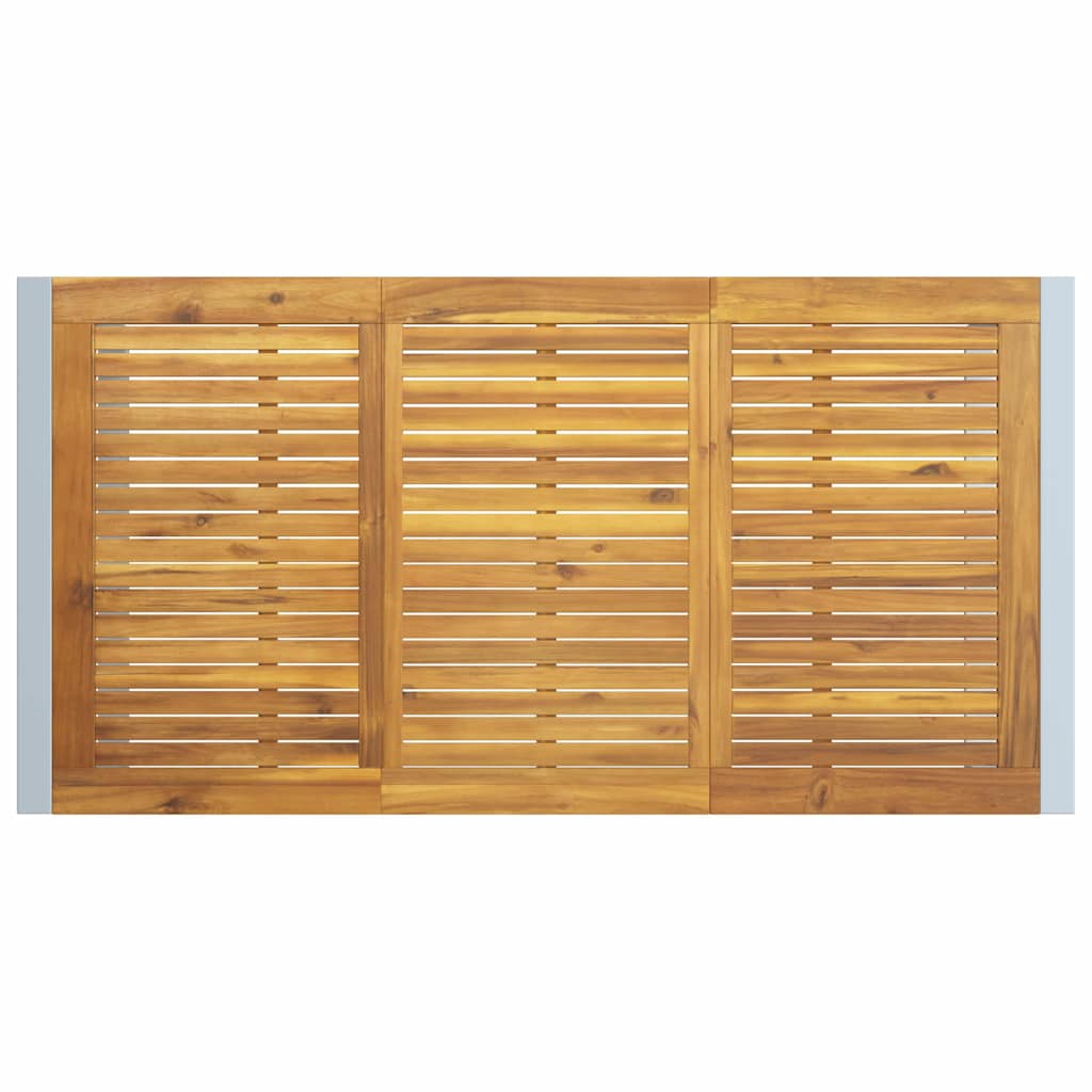 vidaXL Zestaw do jadalni w ogrodzie 5 pcs Szary Lite Drewno Akacji