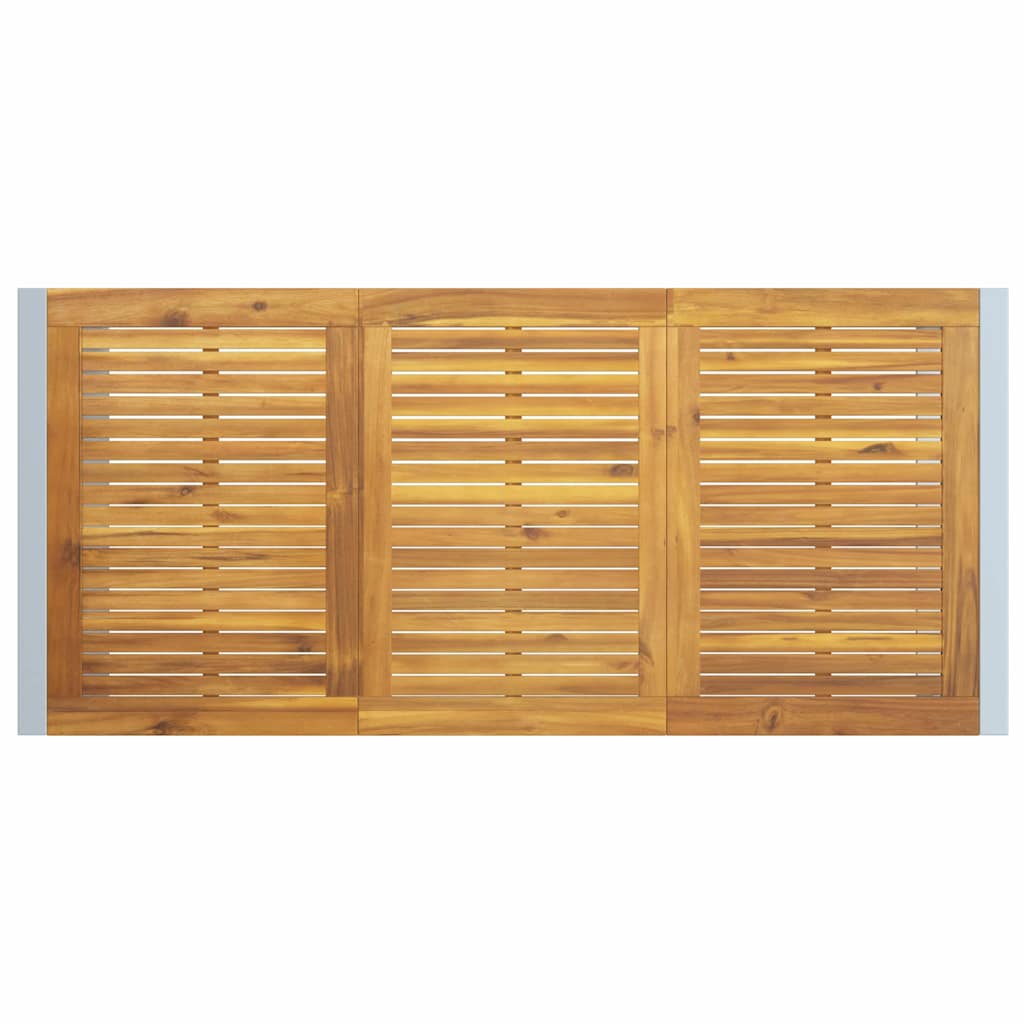 vidaXL Zestaw do jadalni w ogrodzie 7 pcs Szary Lite Drewno Akacji
