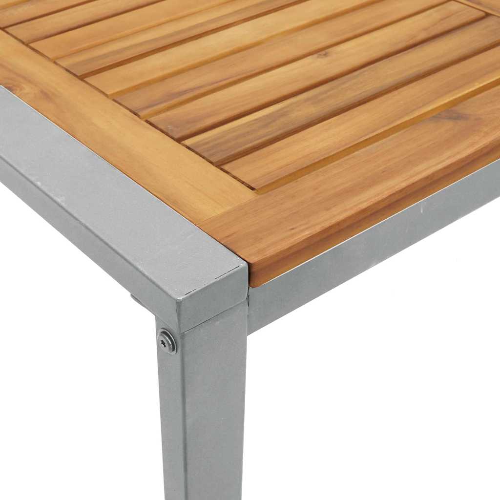 vidaXL Zestaw do jadalni w ogrodzie 7 pcs Szary Lite Drewno Akacji
