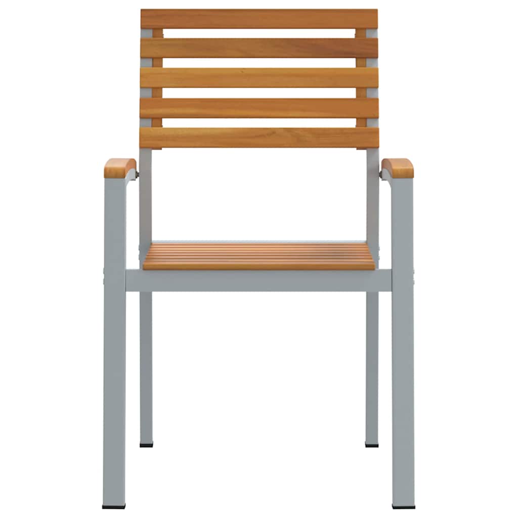 vidaXL Krzesło Ogrodowe 6 pcs Brązowy 56 x 57 x 87 cm
