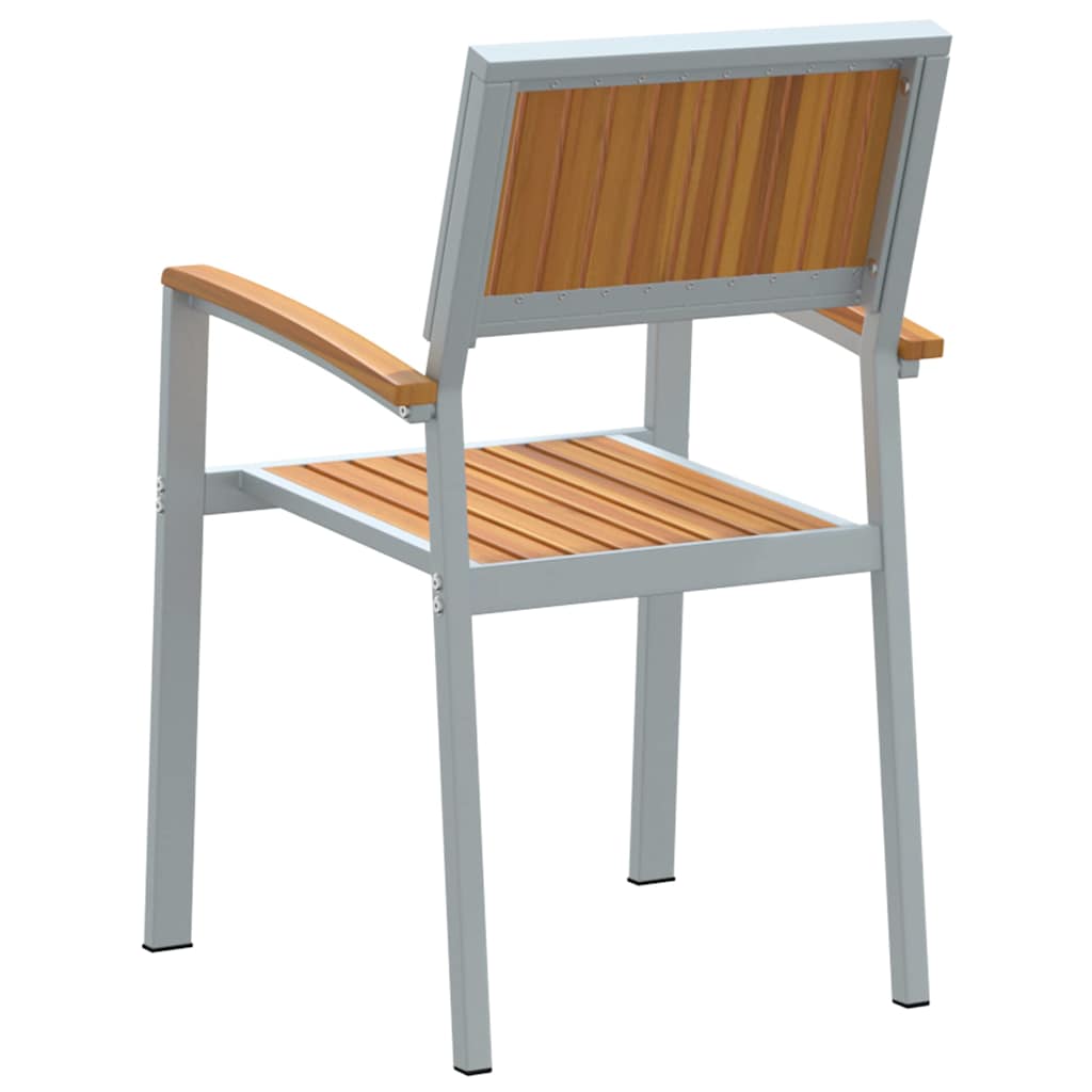 vidaXL Krzesło składane 8 pcs Brązowy 56 x 57 x 87 cm