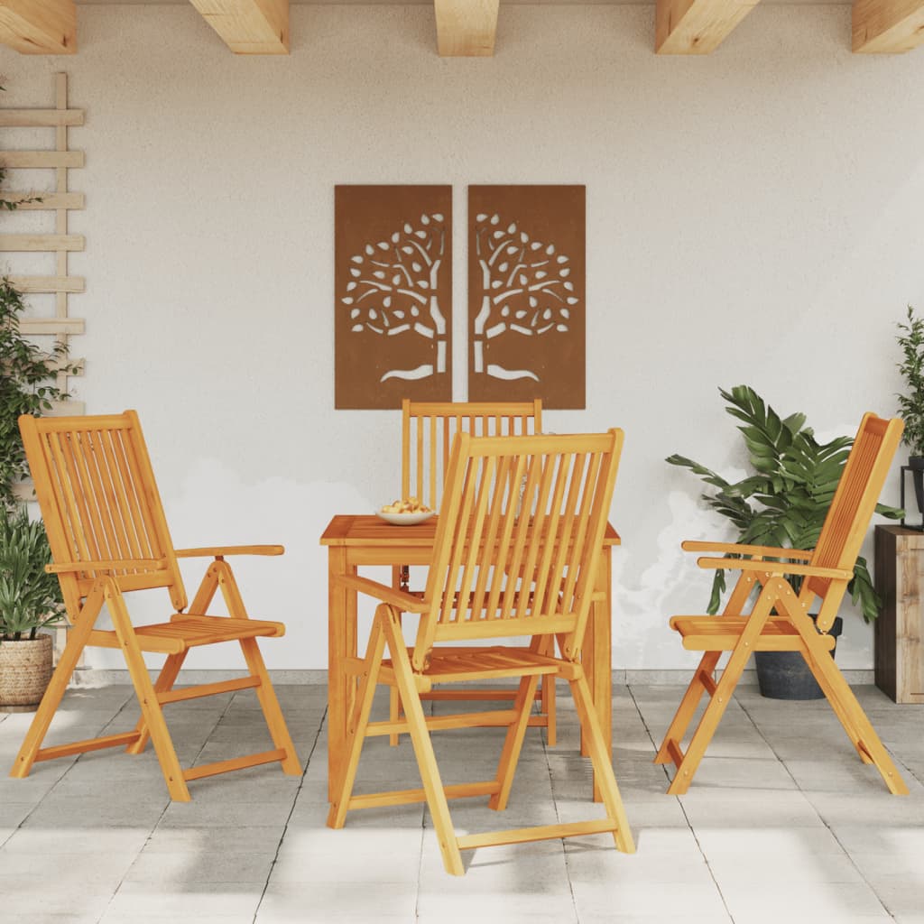 vidaXL 5-cz. zestaw mebli ogrodowych, 85x85x74 cm, lite drewno akacjowe