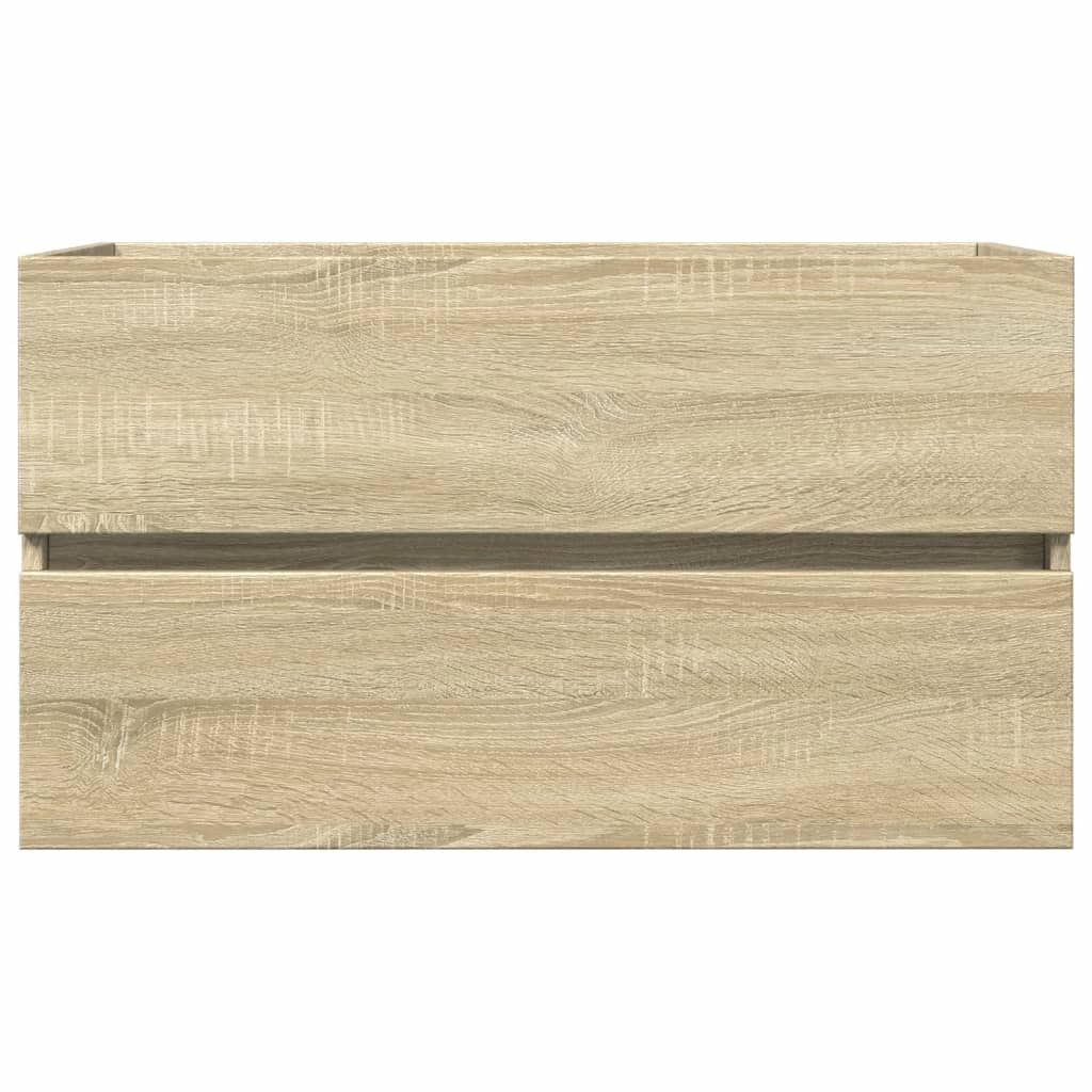 vidaXL Szafka pod umywalkę, dąb sonoma, 80x38,5x45 cm, płyta wiórowa