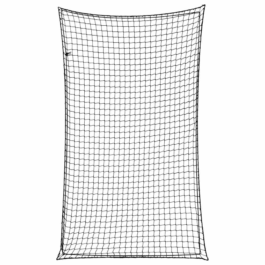 vidaXL Siatka na przyczepę, z elastyczną linką, czarna, 2,1x1,25 m, PP