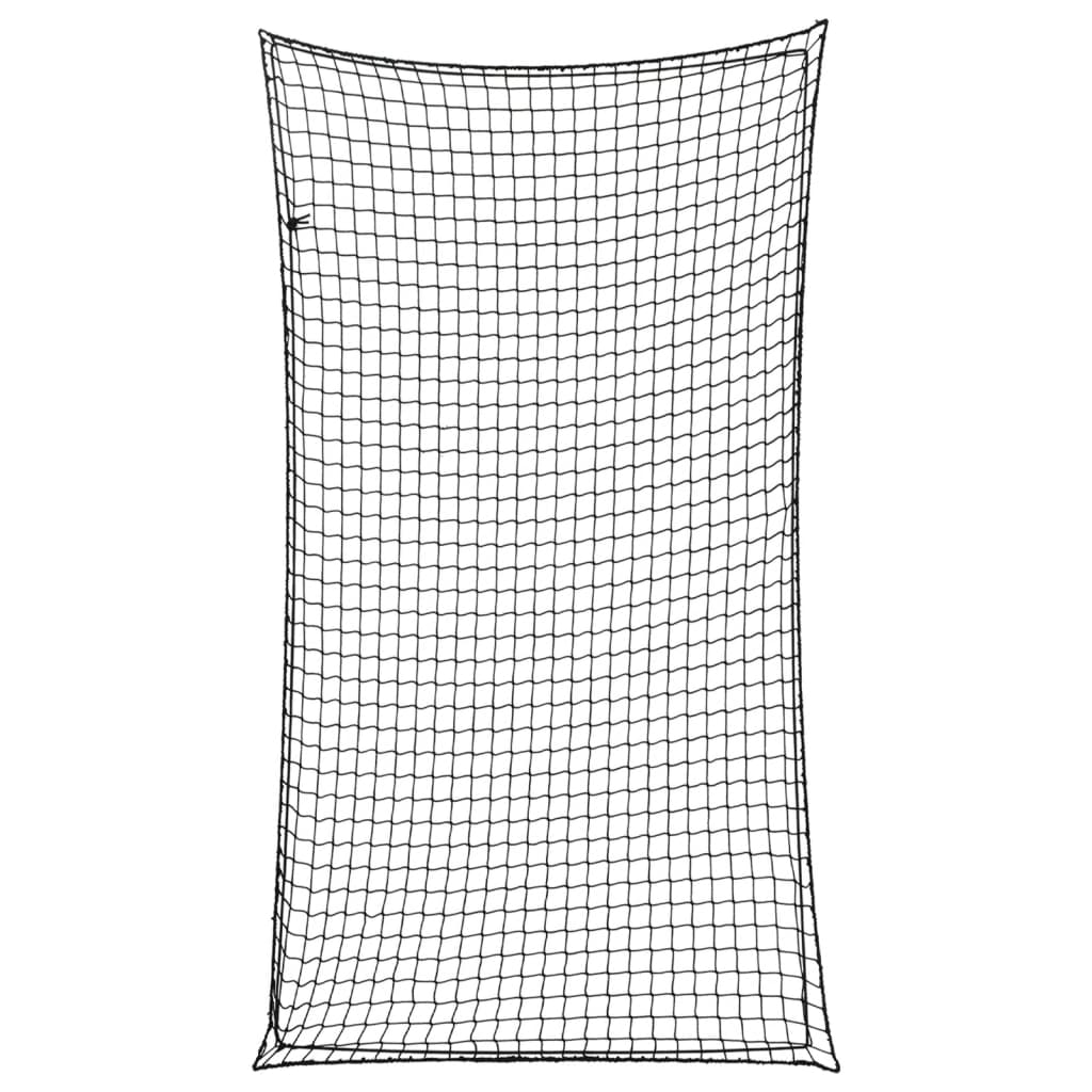 vidaXL Siatka na przyczepę, z elastyczną linką, czarna, 2,7x1,5 m, PP