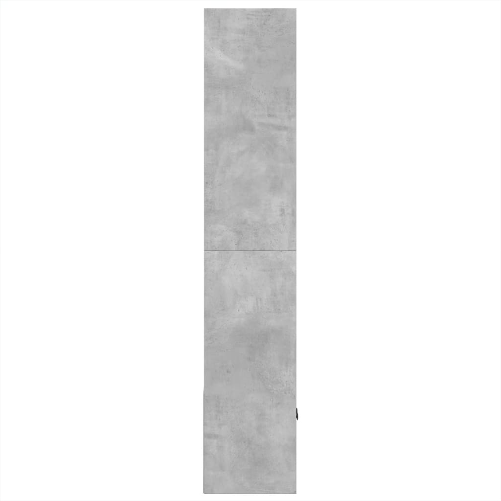 vidaXL Regał, szarość betonu, 70x36x189 cm, materiał drewnopochodny