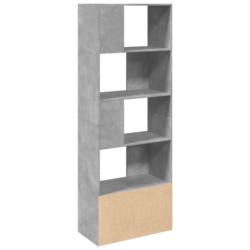 vidaXL Regał, szarość betonu, 70x36x189 cm, materiał drewnopochodny