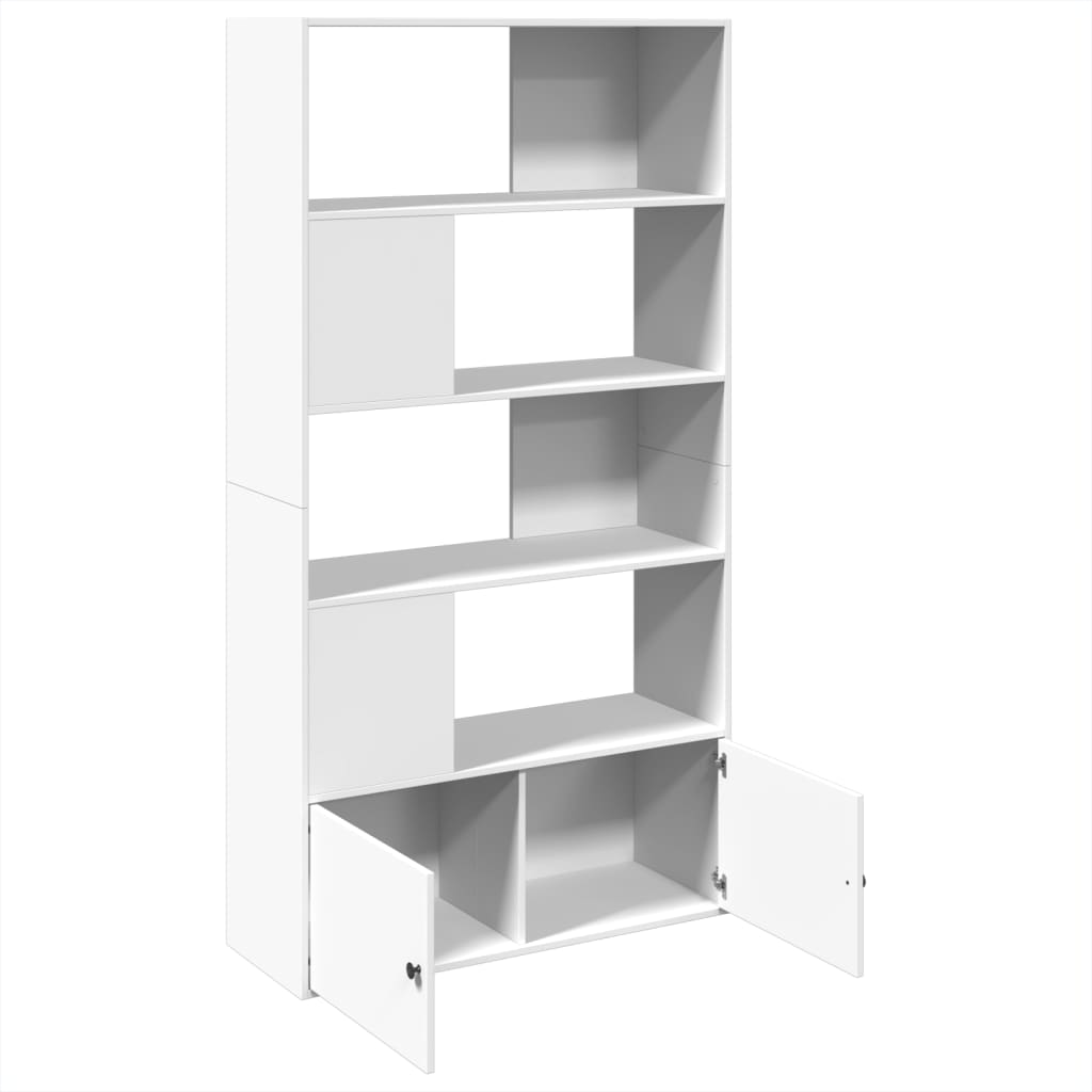 vidaXL Regał, biały, 100x36x189 cm, materiał drewnopochodny