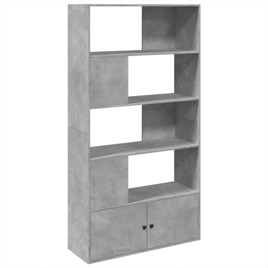 vidaXL Regał, szarość betonu, 100x36x189 cm, materiał drewnopochodny