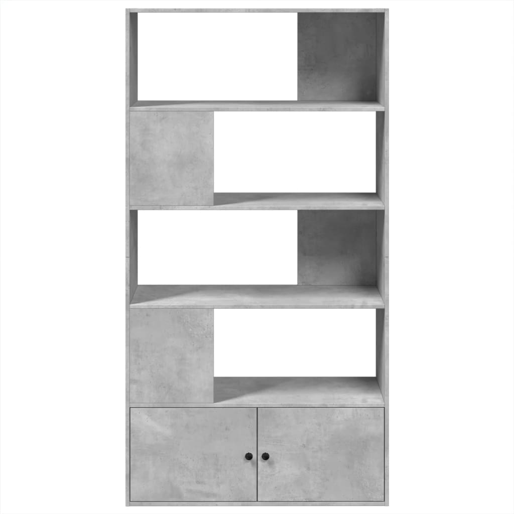 vidaXL Regał, szarość betonu, 100x36x189 cm, materiał drewnopochodny