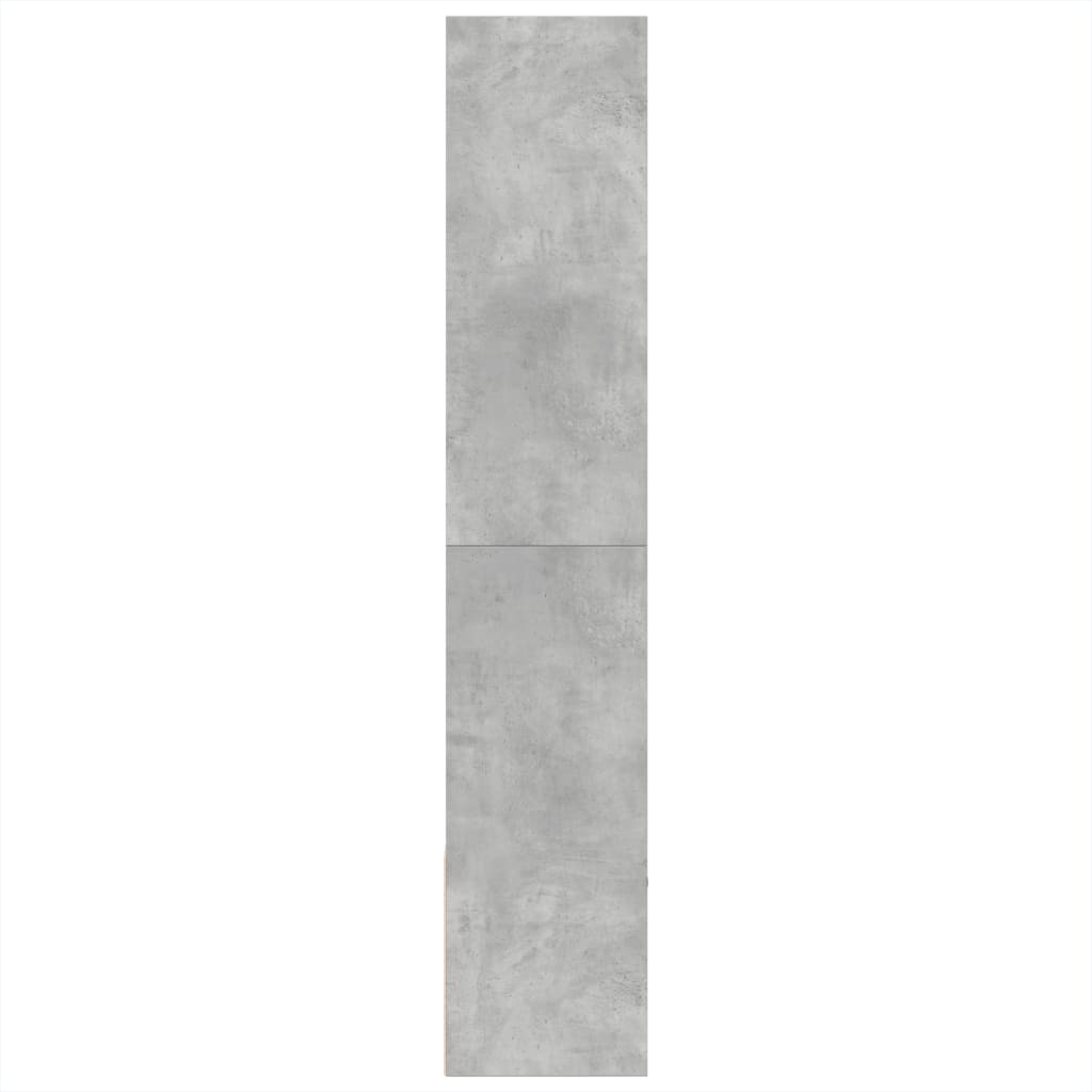 vidaXL Regał, szarość betonu, 100x36x189 cm, materiał drewnopochodny