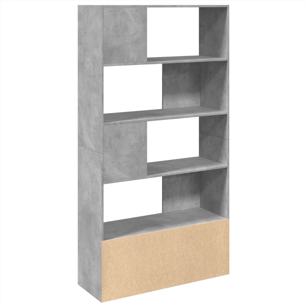 vidaXL Regał, szarość betonu, 100x36x189 cm, materiał drewnopochodny