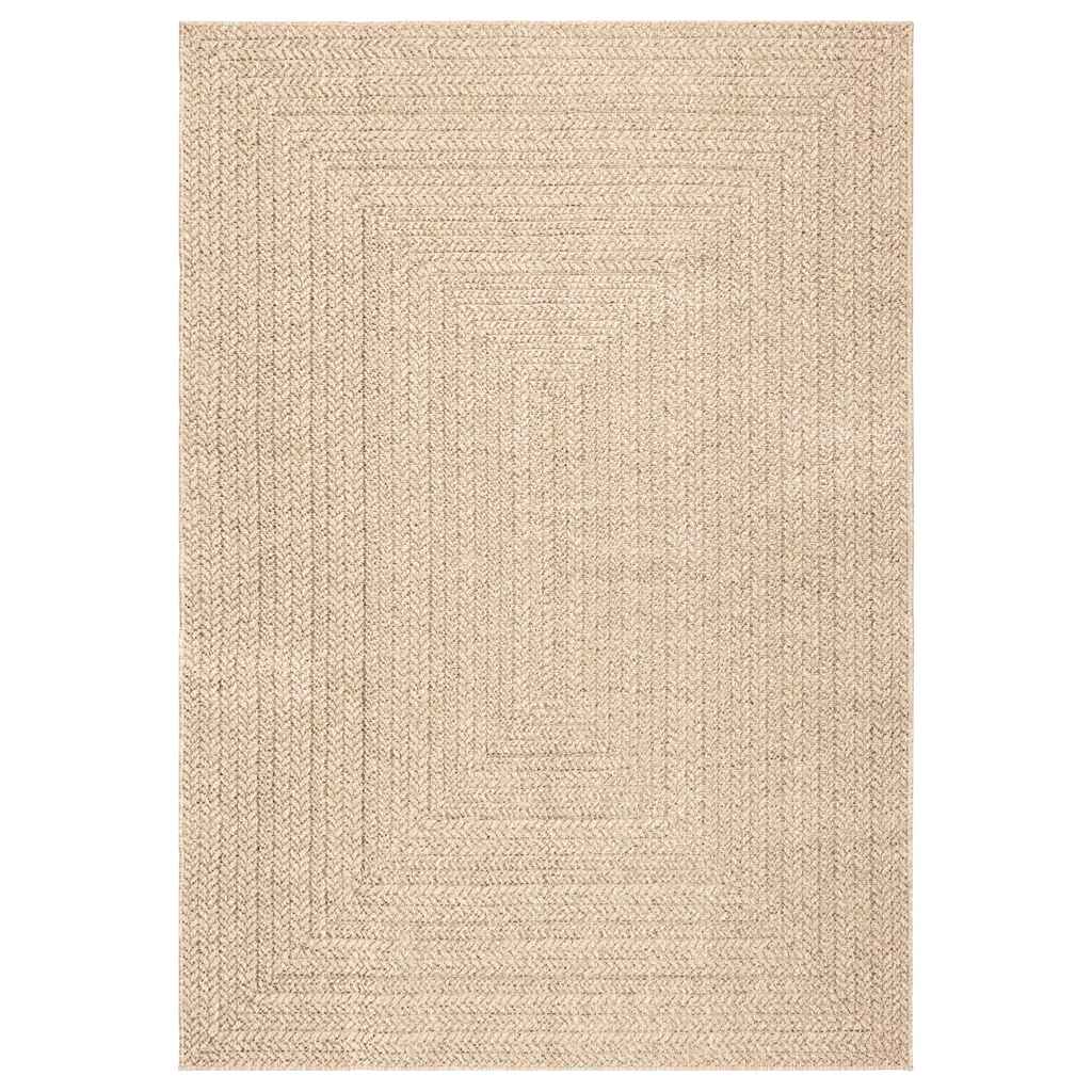 vidaXL Dywan ZIZUR, beżowy, 200x290 cm, stylizowany na jutowy