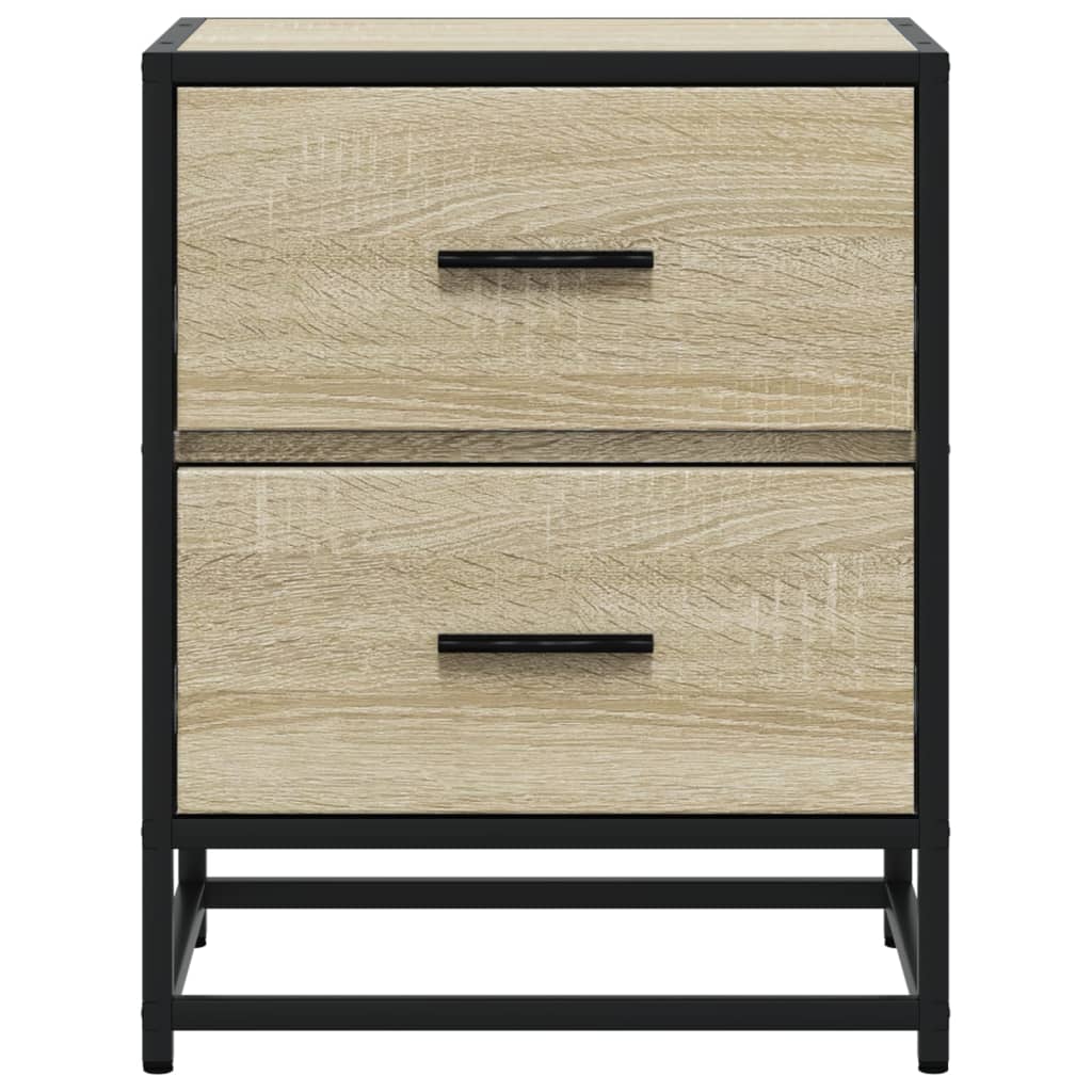 vidaXL Szafka nocna, dąb sonoma, 40x31x50 cm, materiał drewnopochodny