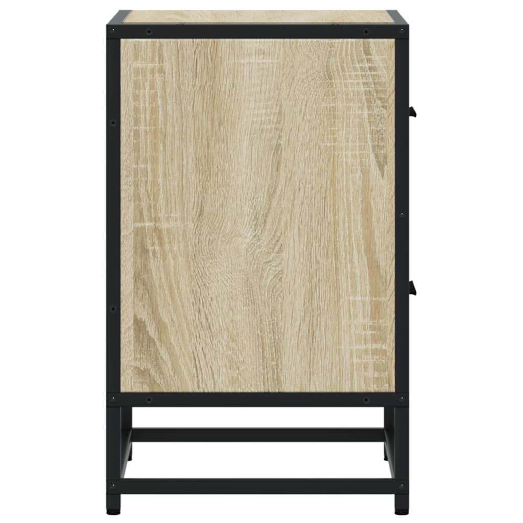 vidaXL Szafka nocna, dąb sonoma, 40x31x50 cm, materiał drewnopochodny