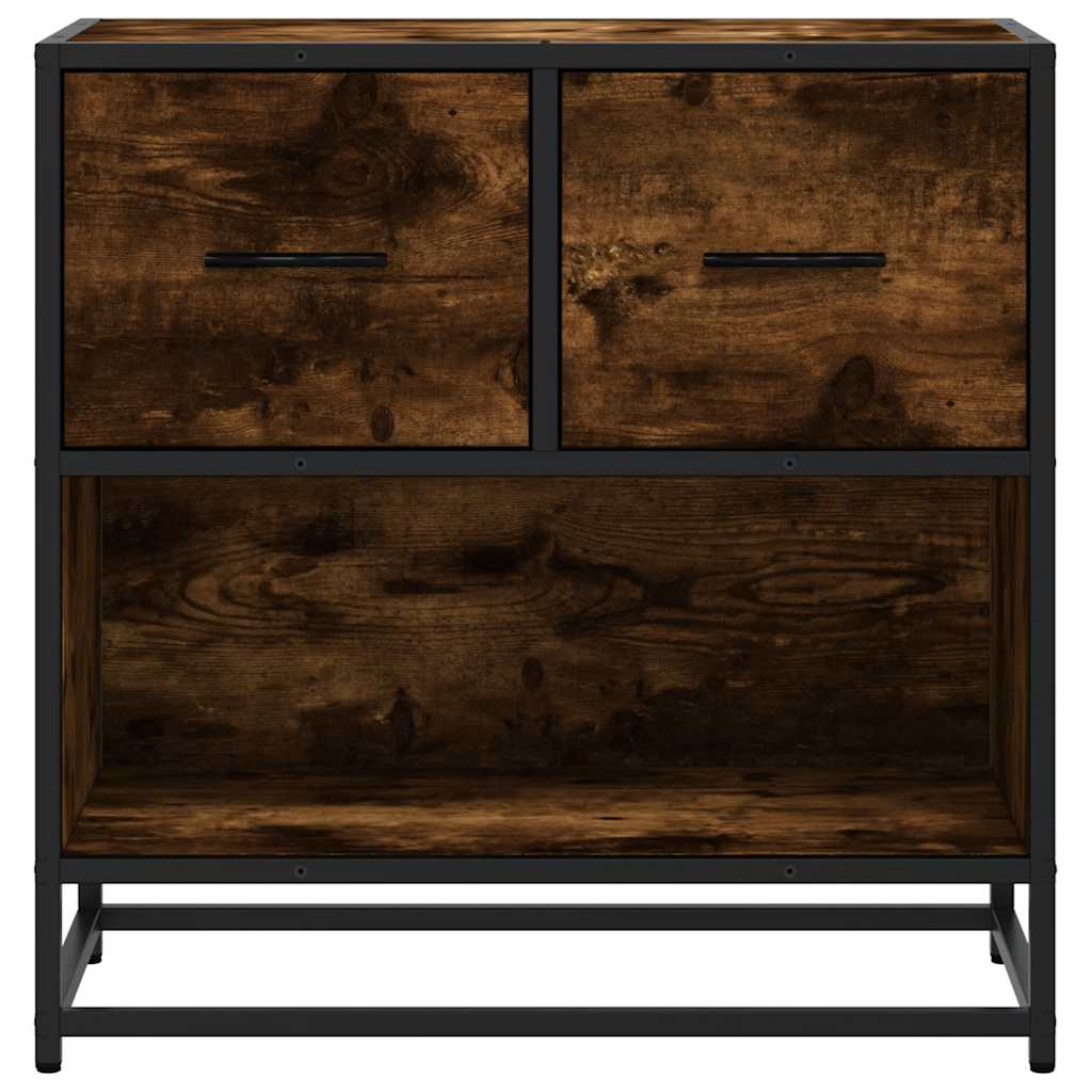 vidaXL Szafka nocna, przydymiony dąb, 60x31x60 cm