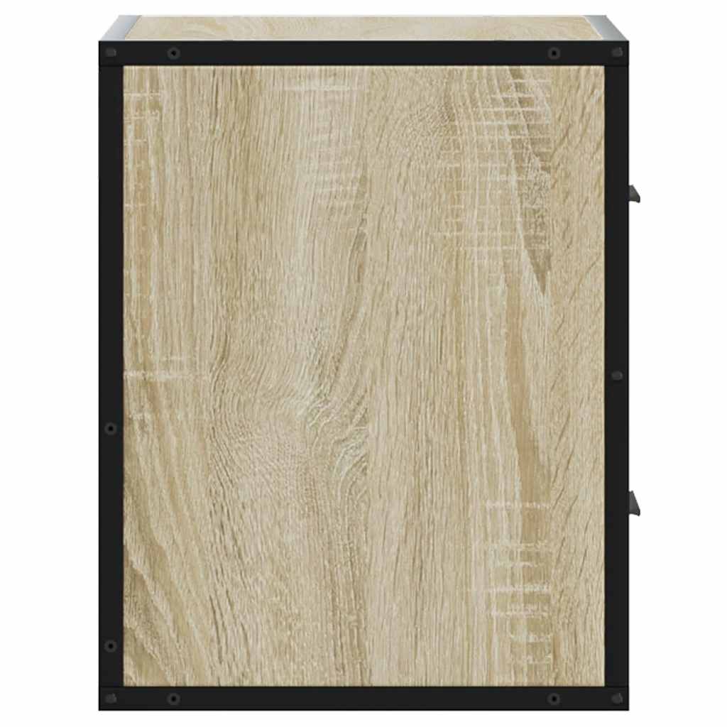 vidaXL Wisząca szafka nocna, dąb sonoma, 40x31x39,5 cm