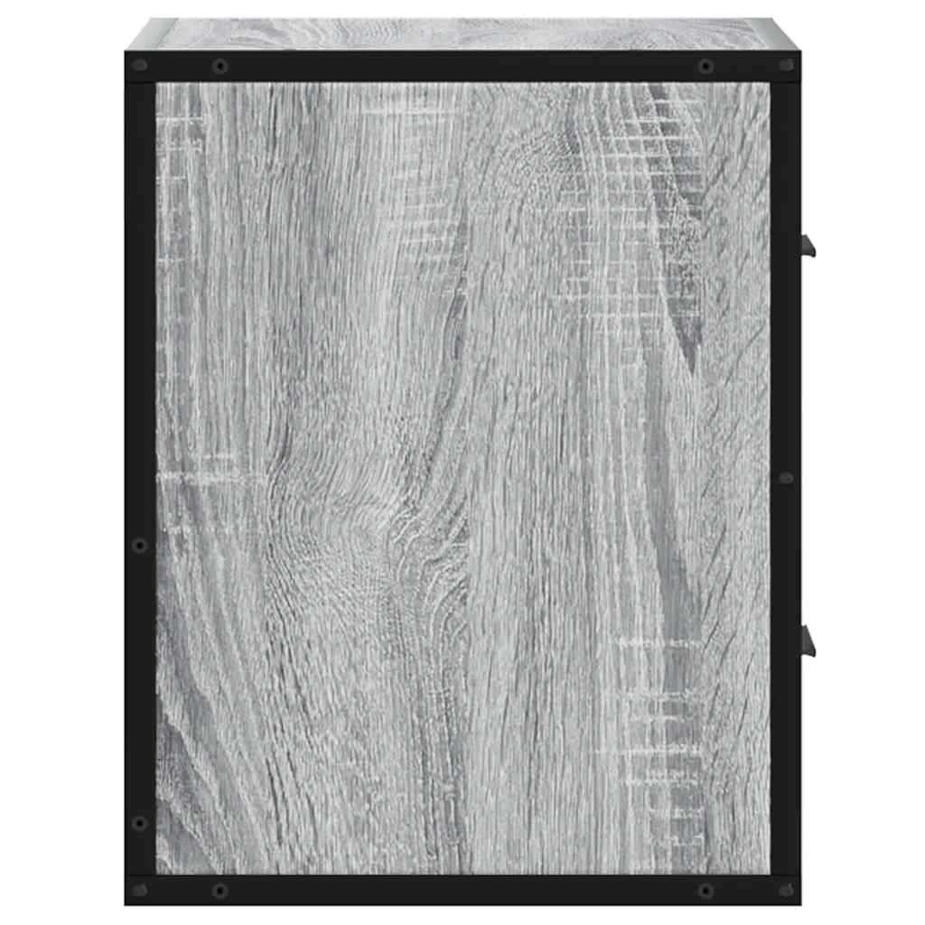vidaXL Wiszące szafki nocne, 2 szt., szary dąb sonoma, 40x31x39,5 cm