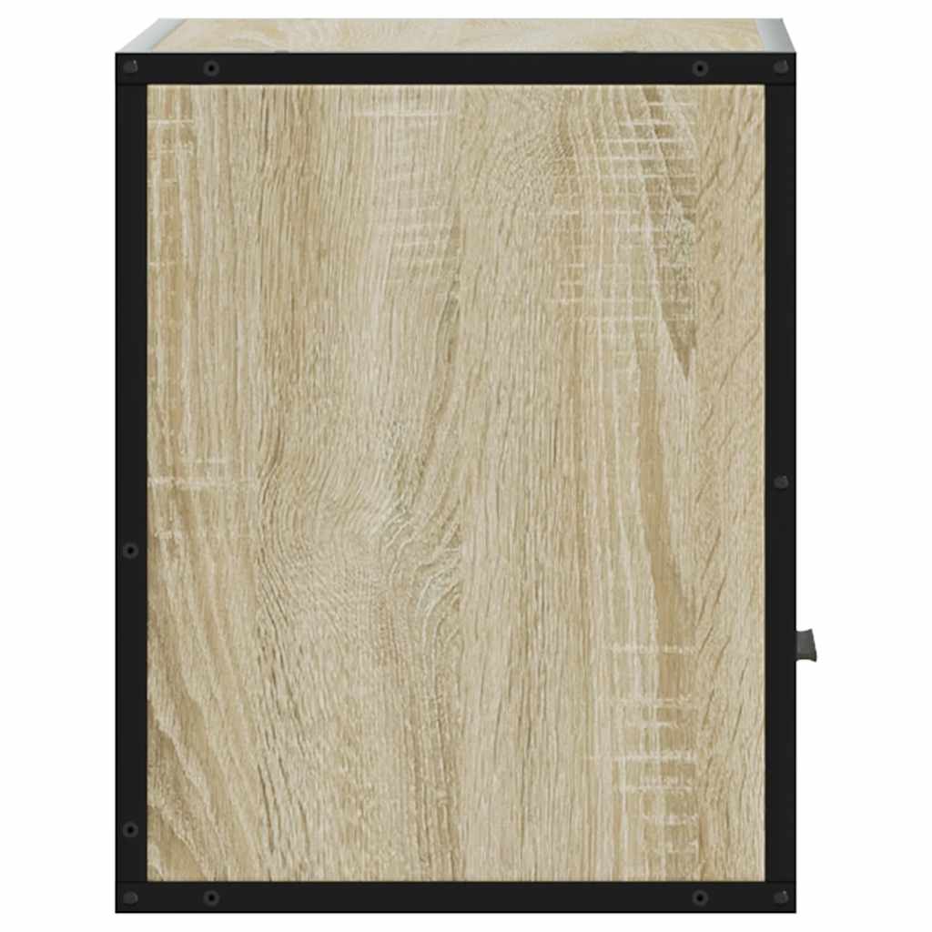 vidaXL Wisząca szafka nocna, dąb sonoma, 40x31x39,5 cm