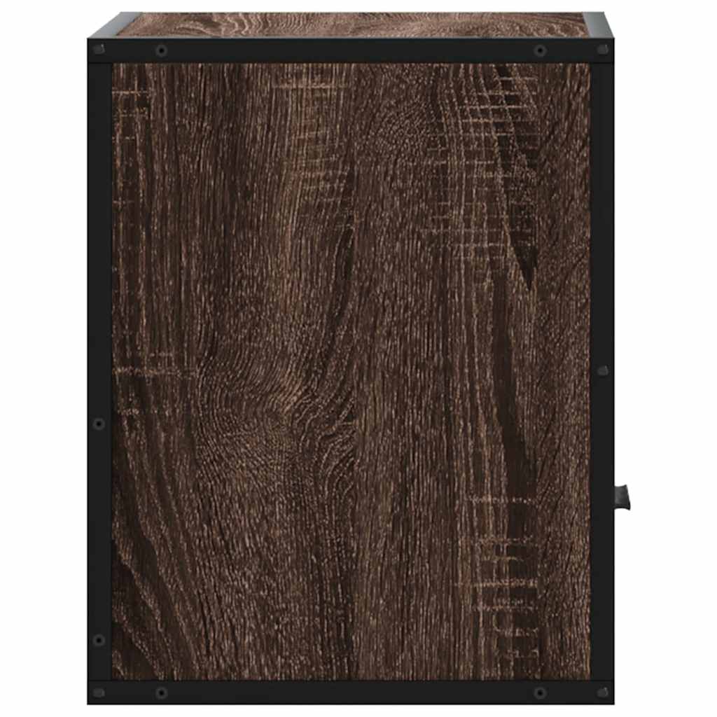 vidaXL Wisząca szafka nocna, brązowy dąb, 40x31x39,5 cm