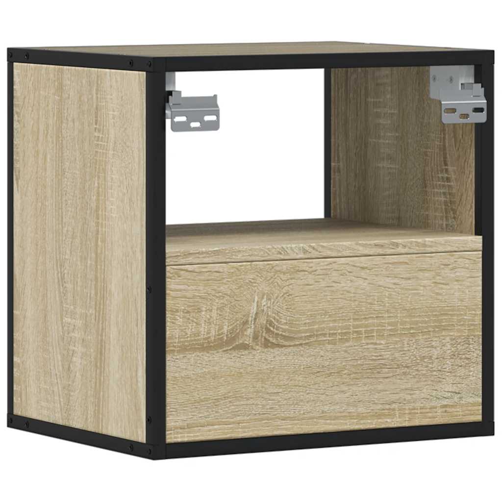 vidaXL Wisząca szafka nocna, dąb sonoma, 40x31x39,5 cm