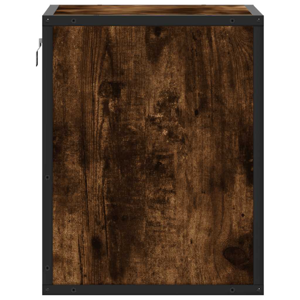 vidaXL Wiszące szafki nocne, 2 szt., opalany dąb, 40x31x39,5