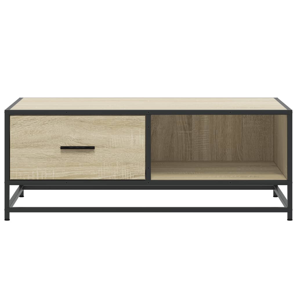vidaXL Stolik kawowy, dąb sonoma, 90x57x35 cm, materiał drewnopochodny