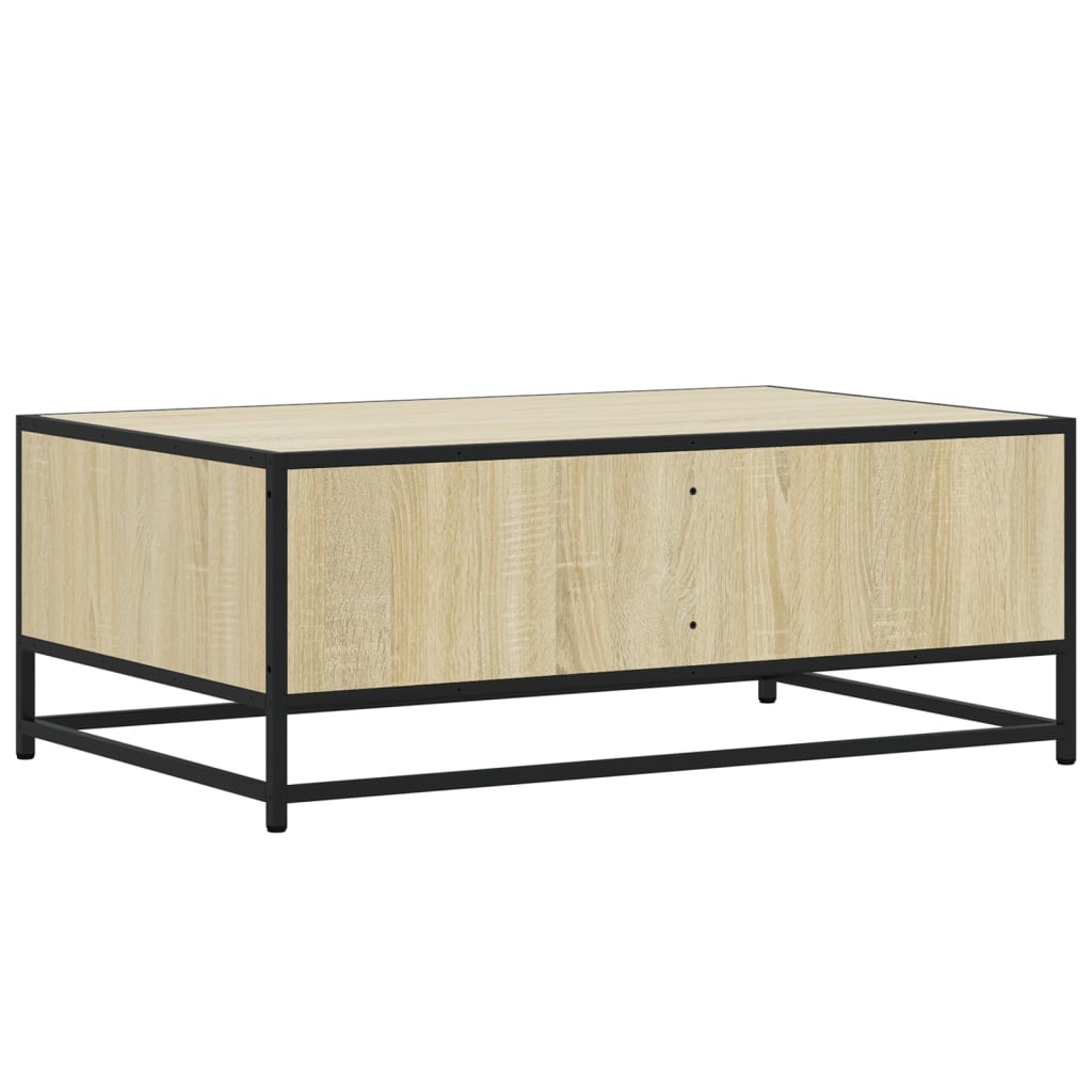 vidaXL Stolik kawowy, dąb sonoma, 90x57x35 cm, materiał drewnopochodny