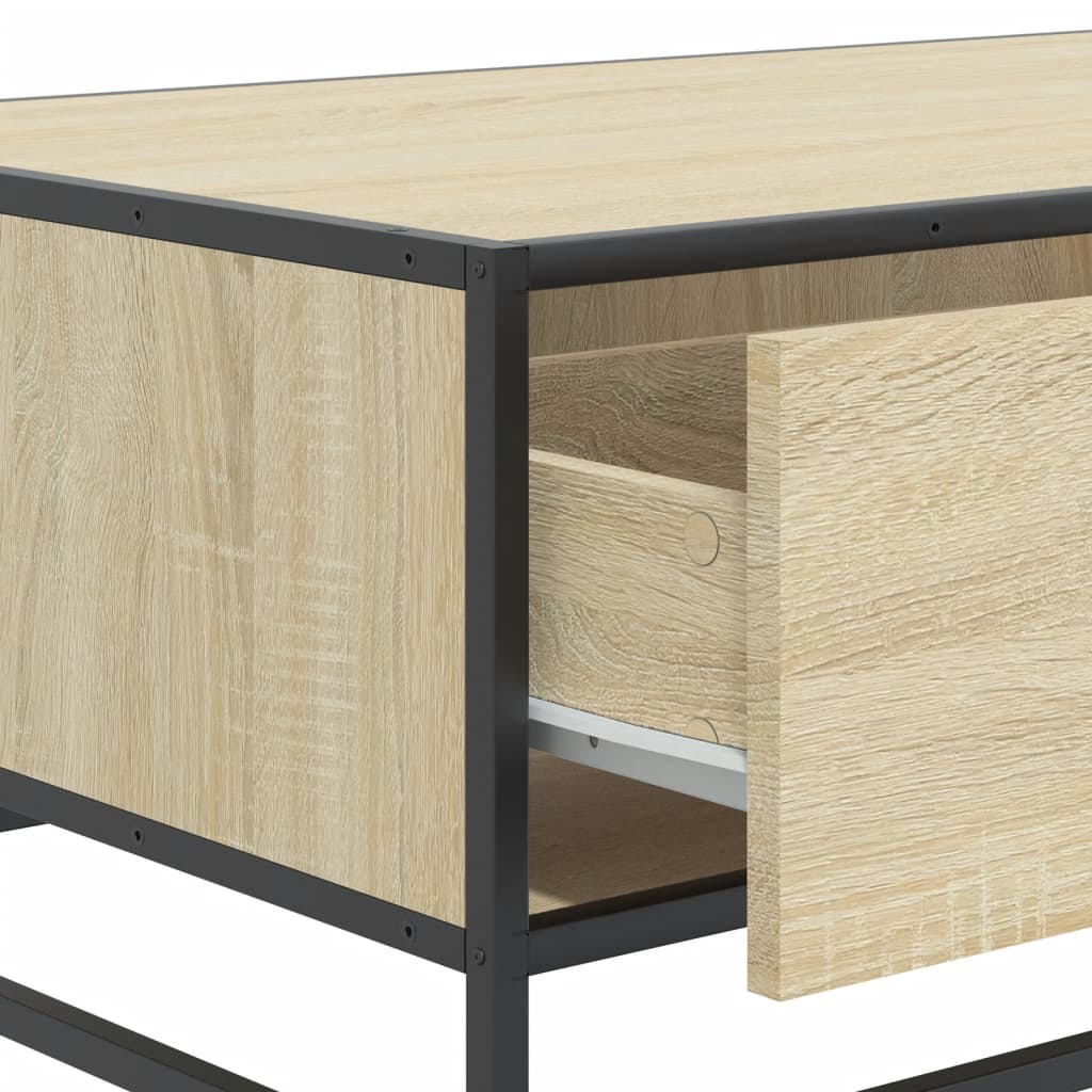 vidaXL Stolik kawowy, dąb sonoma, 90x57x35 cm, materiał drewnopochodny