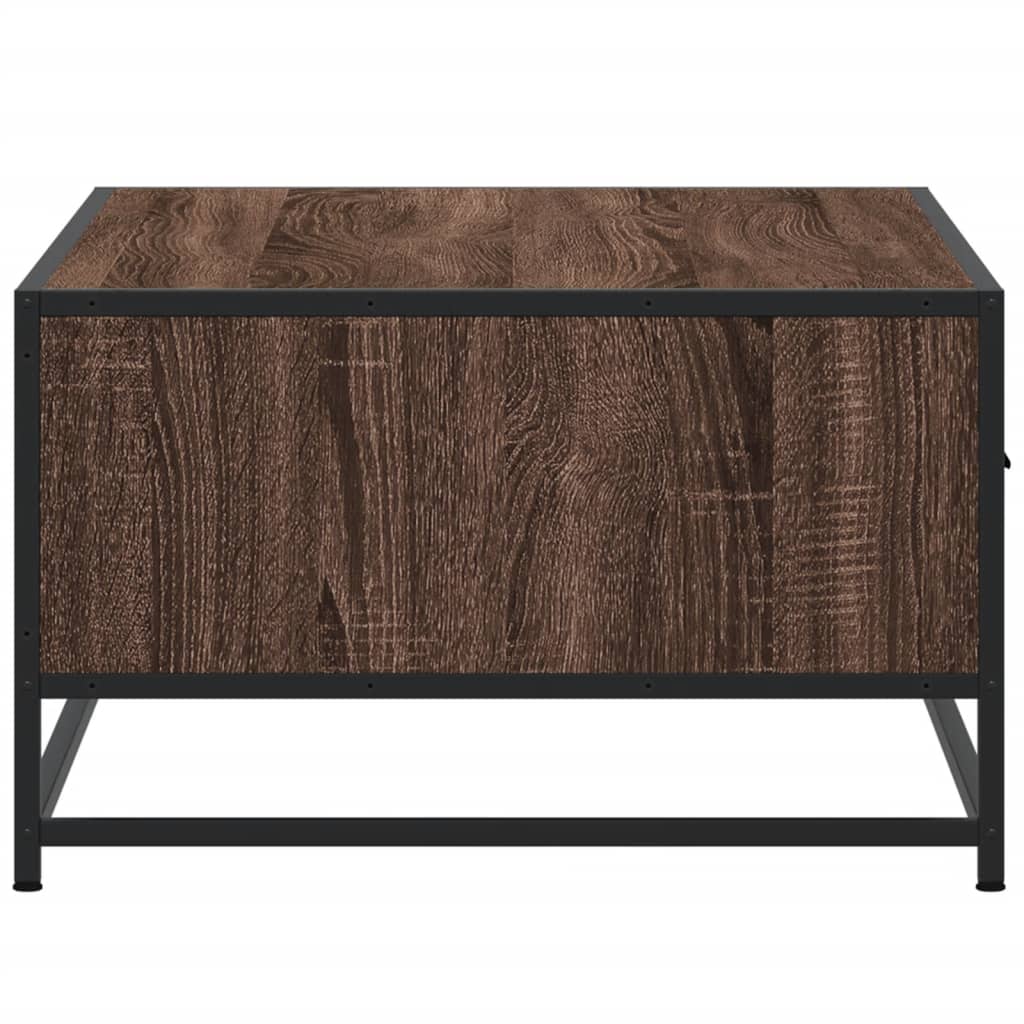 vidaXL Stolik kawowy, brązowy dąb, 90x57x35cm, materiał drewnopochodny