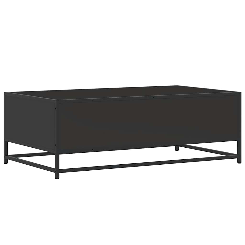 vidaXL Stolik kawowy, czarny, 100x57x35 cm, materiał drewnopochodny