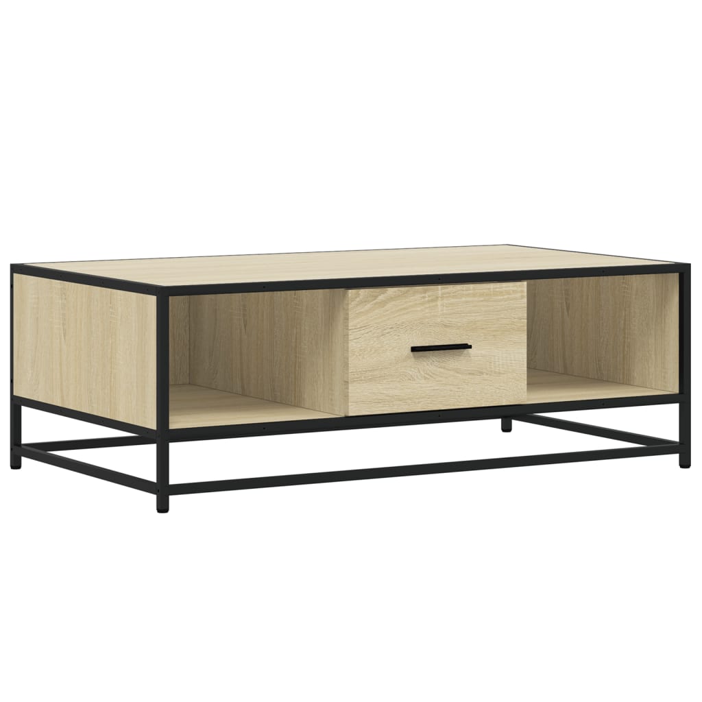 vidaXL Stolik kawowy, dąb sonoma, 100x57x35cm, materiał drewnopochodny