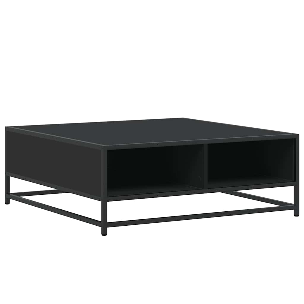 vidaXL Stolik kawowy, czarny, 80x80x30 cm, materiał drewnopochodny