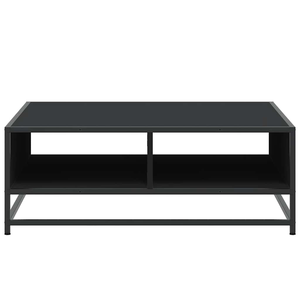 vidaXL Stolik kawowy, czarny, 80x80x30 cm, materiał drewnopochodny