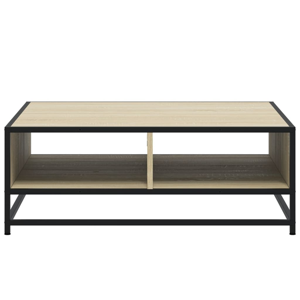 vidaXL Stolik kawowy, dąb sonoma, 80x80x30 cm, materiał drewnopochodny